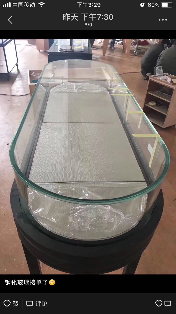 钢化圆台面玻璃